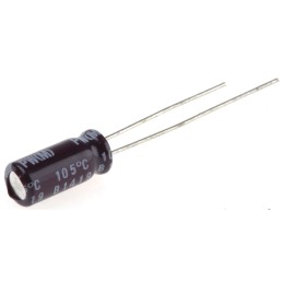 200 pcs - Nichicon 10μF Aluminium Electrolytic Capacitor 16V dc, Radial, Through Hole - UPW1C100MDD