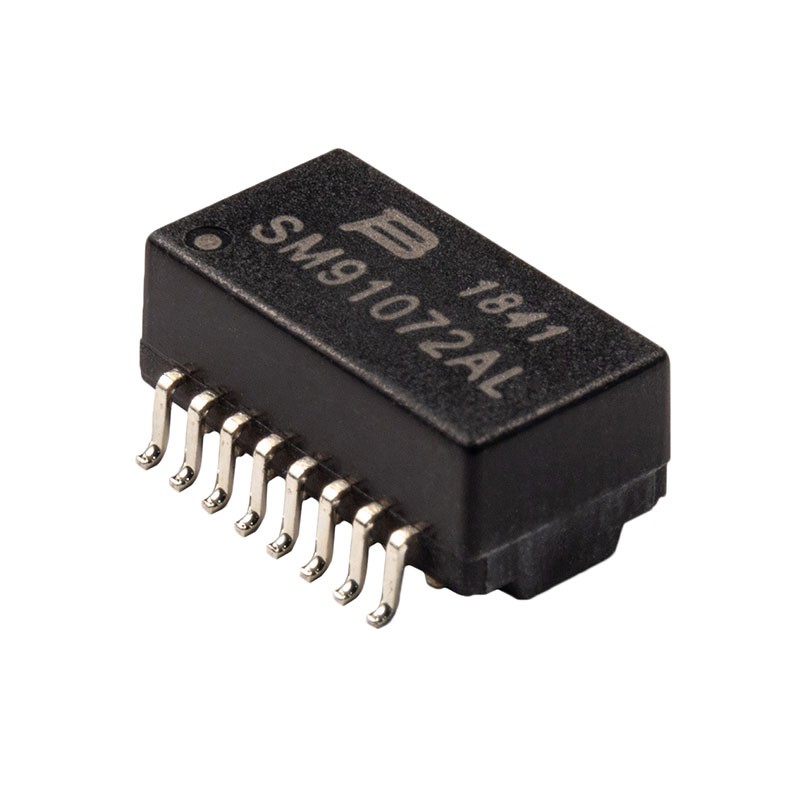1 pcs : SM91072AL-E - XFMR LAN 10/100 BASE-T 1:1 350UH