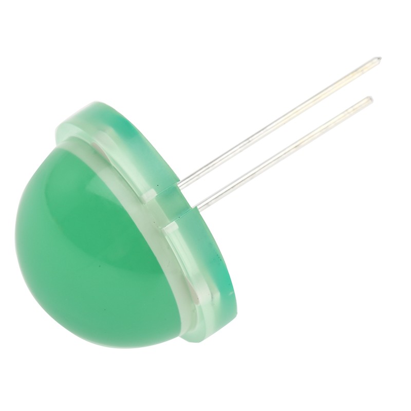 1 pcs - Kingbright6 - 8 V Green LED 20 mm Through Hole, BIG LAMP DLC2/6GD