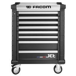 1 pcs - Facom 8 drawer Steel Wheeled