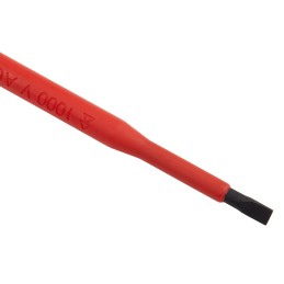 1 pcs - RS PRO Slotted Insulated Screwdriver, 5.5 x 1 mm Tip, 125 mm Blade, VDE/1000V, 225 mm Overall