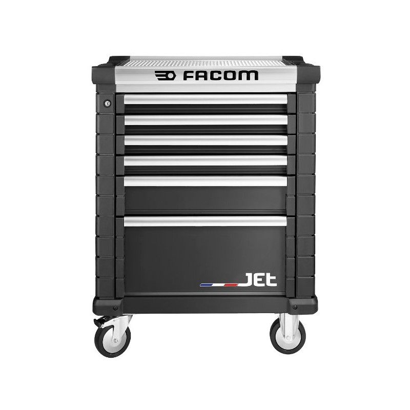 1 pcs - Facom 6 drawer Steel Wheeled