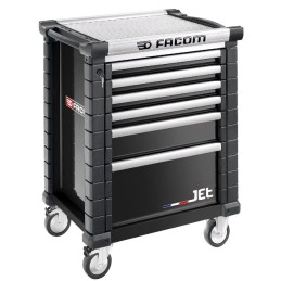 1 pcs - Facom 6 drawer Steel Wheeled