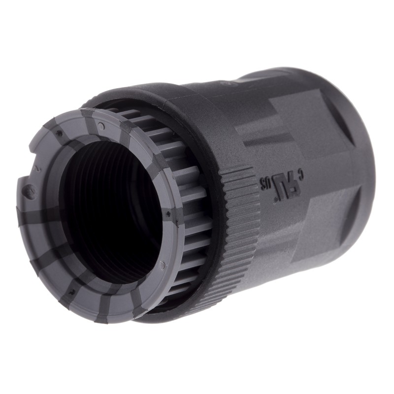 30 pcs - PMA Fixed Fitting, Conduit Fitting, 23mm Nominal Size, M25 x 1.5, Brass, Black