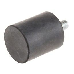 1 Bag of 4 - RS PRO M8 Anti Vibration Mount, Male Buffer Foot with 48kg Compression Load