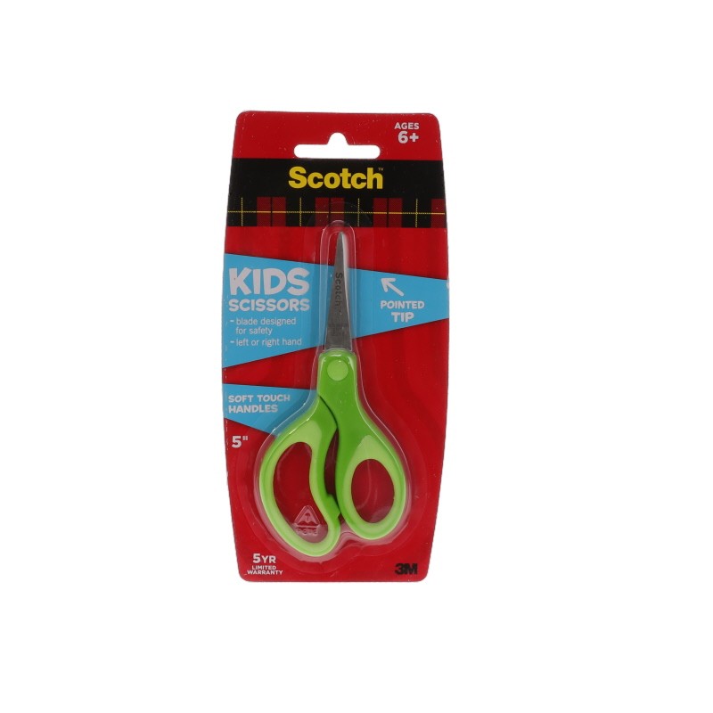1 pcs : 1442P SOFT GRIP - SCOTCH KIDS 5 INCH SCISSORS SOFT