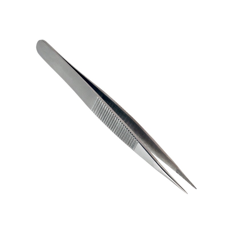 1 pcs : 18037USA - TWEEZER FLAT STRONG OOD 4.72'