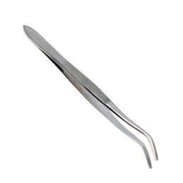 1 pcs : 18491 - TWEEZER FLAT SPADE 4.53'