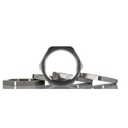 5 pcs - Lapp Silver Stainless Steel Cable Gland Locknut, M25 Thread, IP68