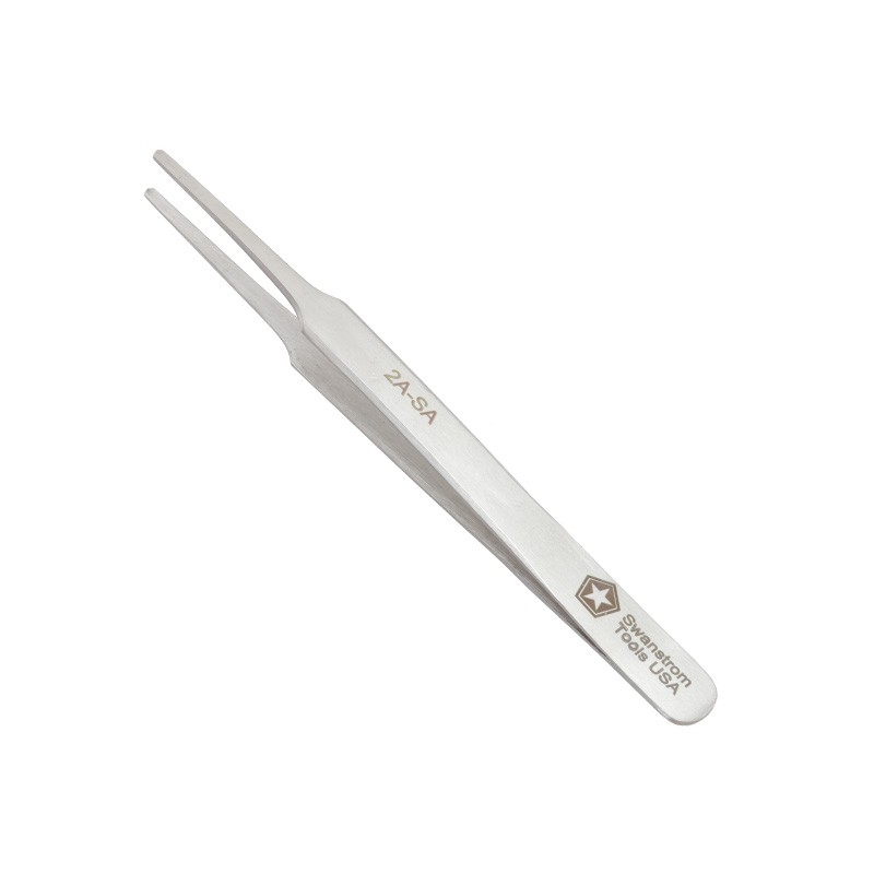 1 pcs : 2A-SA-K - STAINLESS STEEL TWEEZERS