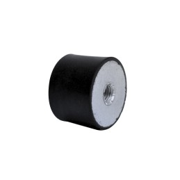 1 Bag of 4 - RS PRO M8 Anti Vibration Mount, Female Buffer Foot with 110.64kg Compression Load