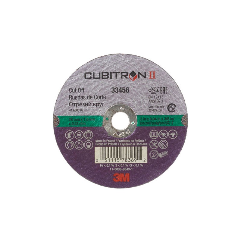 1 pcs : 33456 - CUBITRON II CUT-OFF WHEEL 11
