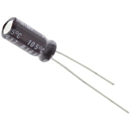 200 pcs - Nichicon 47μF Aluminium Electrolytic Capacitor 25V dc, Radial, Through Hole - UPW1E470MDD