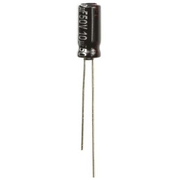 200 pcs - Panasonic 10μF Aluminium Electrolytic Capacitor 50V dc, Radial, Through Hole - ECA1HHG100