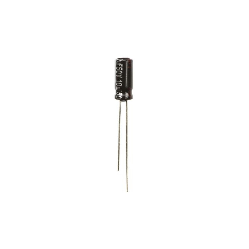 200 pcs - Panasonic 10μF Aluminium Electrolytic Capacitor 50V dc, Radial, Through Hole - ECA1HHG100