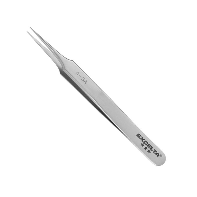 1 pcs : 4-SA - STAINLESS STEEL TWEEZERS