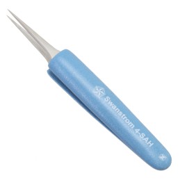 1 pcs : 4-SAH - STAINLESS STEEL TWEEZERS / FOAM