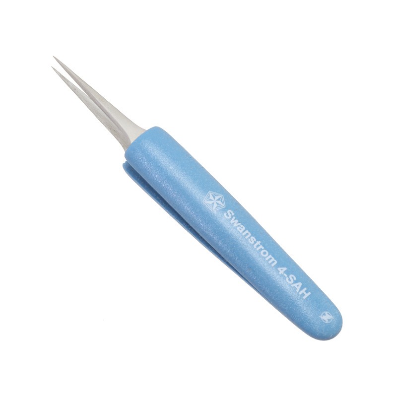 1 pcs : 4-SAH - STAINLESS STEEL TWEEZERS / FOAM