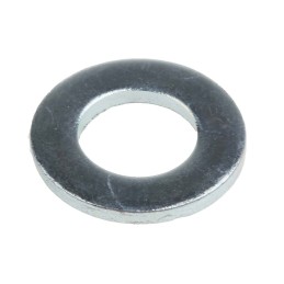1 Bag of 100 - Bright Zinc Plated Steel Plain Washers, M10, DIN 125A