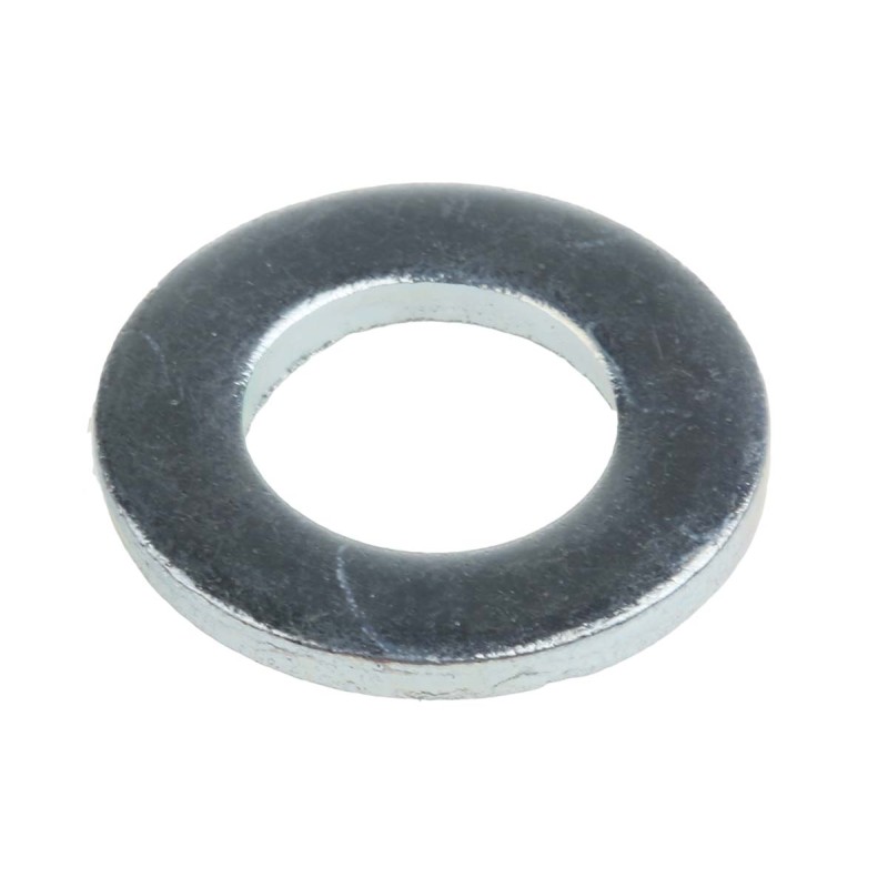 1 Bag of 100 - Bright Zinc Plated Steel Plain Washers, M10, DIN 125A