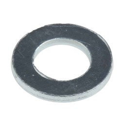 1 Bag of 100 - Bright Zinc Plated Steel Plain Washers, M10, DIN 125A