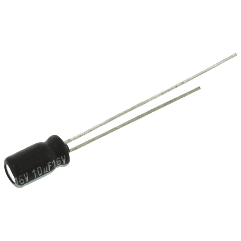 200 pcs - Panasonic 10μF Aluminium Electrolytic Capacitor 16V dc, Radial, Through Hole - EEAGA1C100