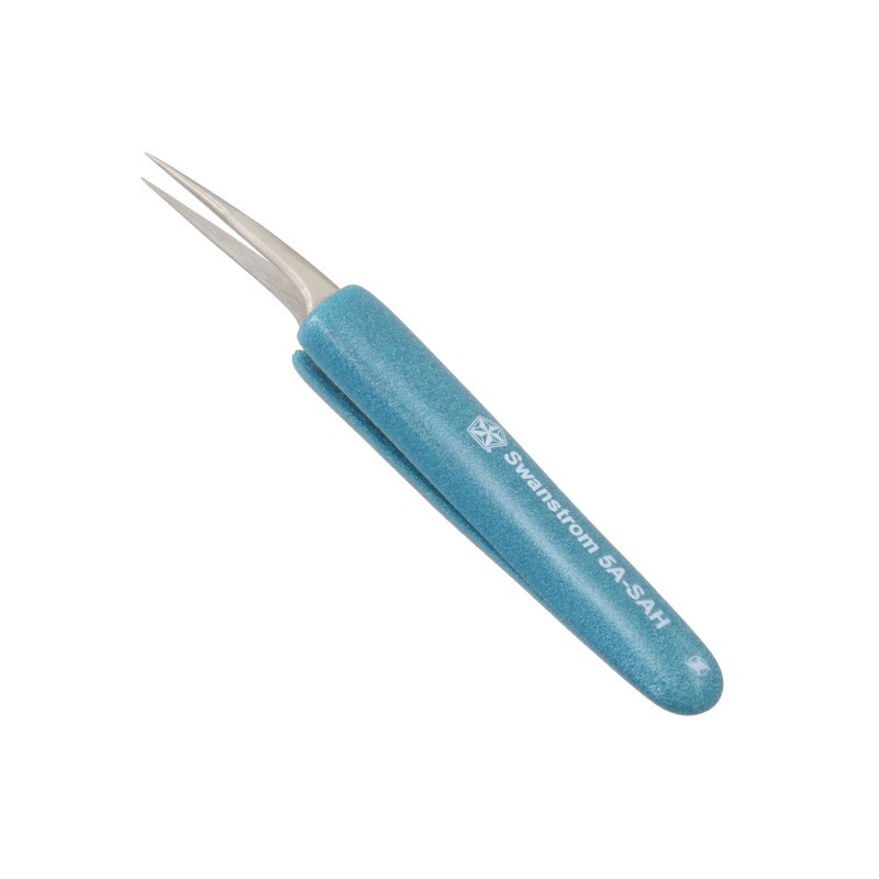 1 pcs : 5A-SAH - STAINLESS STEEL TWEEZERS / FOAM