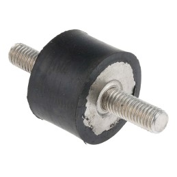 1 Bag of 4 - RS PRO Cylindrical M8 Anti Vibration Mount, Male to Male Bobbin with 47.2kg Compression Load