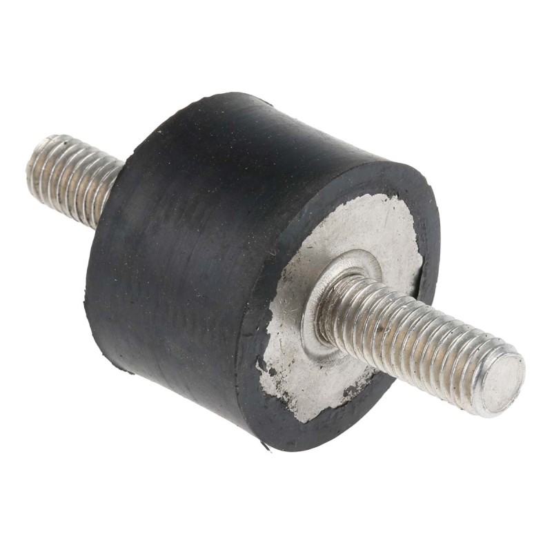 1 Bag of 4 - RS PRO Cylindrical M8 Anti Vibration Mount, Male to Male Bobbin with 47.2kg Compression Load