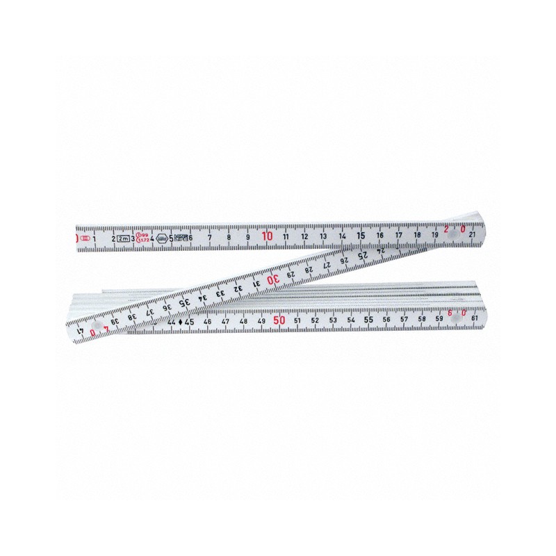 1 pcs : 61602 - RULER FOLDING 2METER METRIC