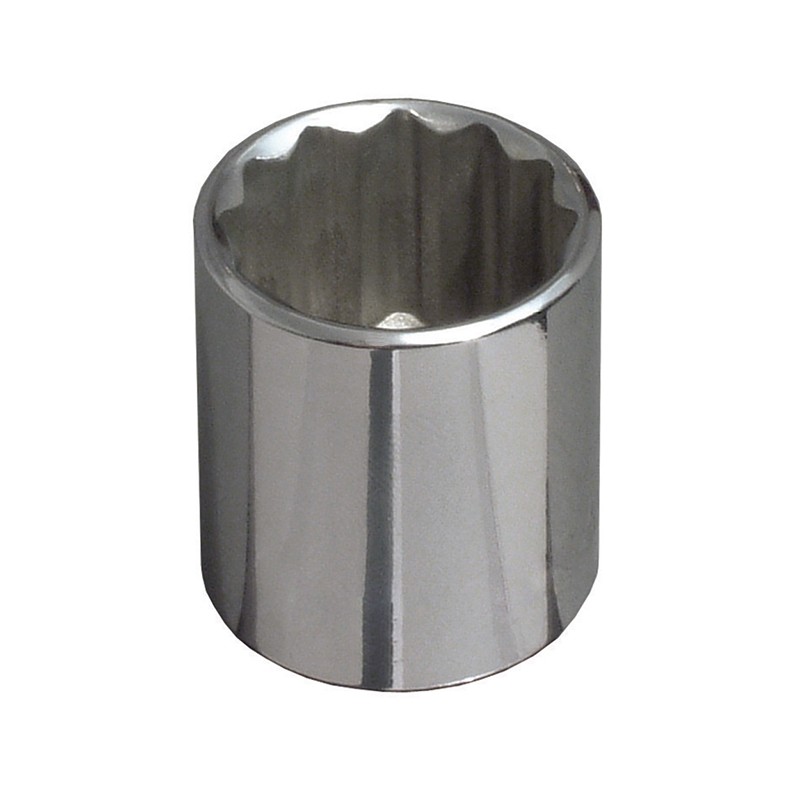 1 pcs : 65705 - SOCKET 12 PNT CHROME FIN 11/16'