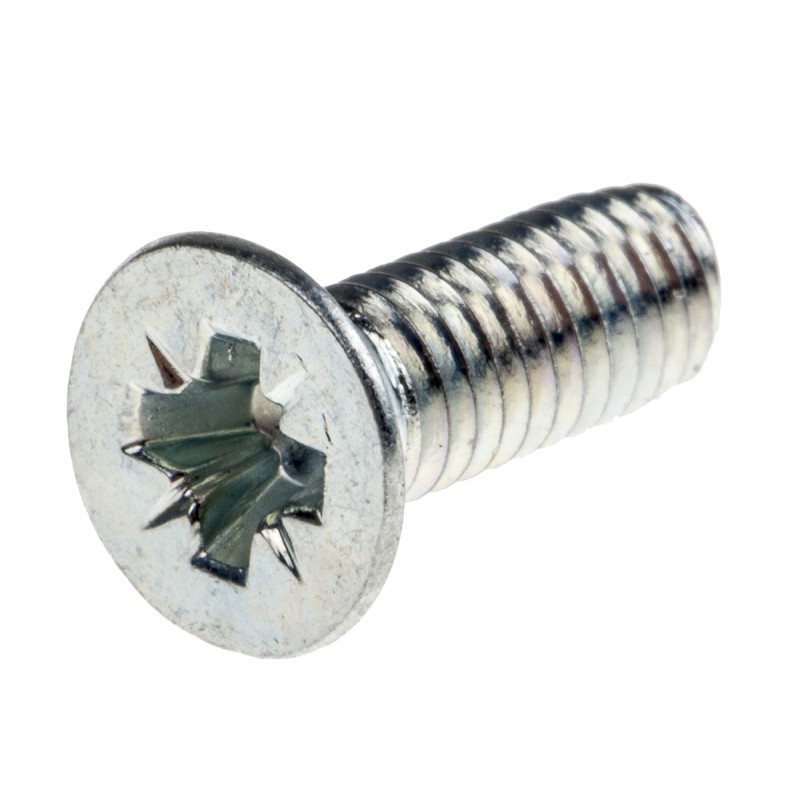 1 Bag of 100 - RS PRO Bright Zinc Plated, Clear Passivated Steel Countersunk Head Thread Forming Screw, M4 x 12mm Long
