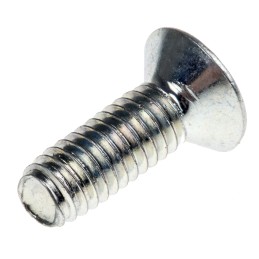 1 Bag of 100 - RS PRO Bright Zinc Plated, Clear Passivated Steel Countersunk Head Thread Forming Screw, M4 x 12mm Long