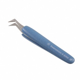 1 pcs : 6-SAH - STAINLESS STEEL TWEEZERS / FOAM