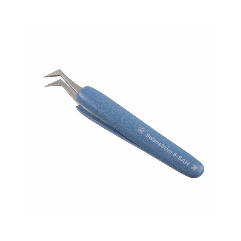 1 pcs : 6-SAH - STAINLESS STEEL TWEEZERS / FOAM