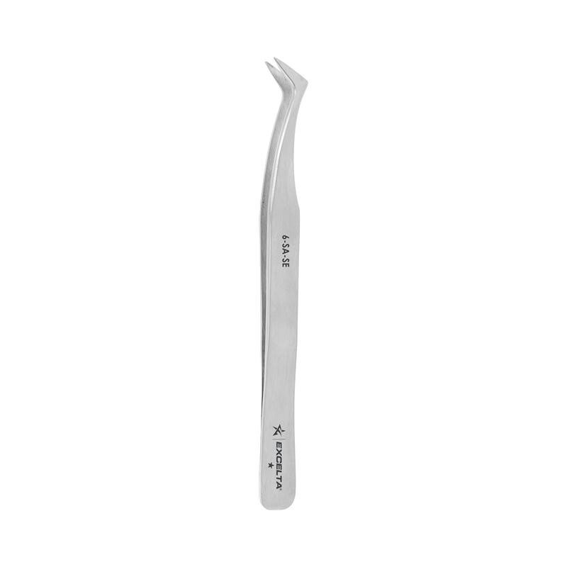 1 pcs : 6-SA-SE - TWEEZERS - 1 STAR ANGULATED FLAT
