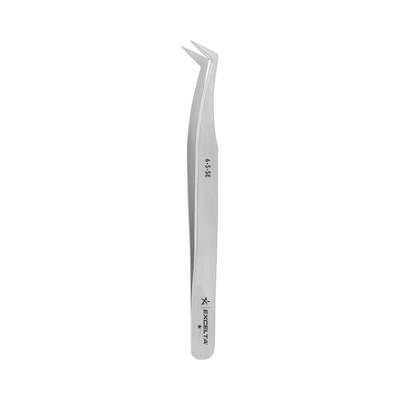 1 pcs : 6-S-SE - TWEEZERS - 1 STAR ANGULATED FLAT