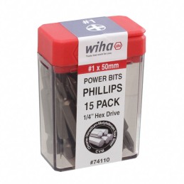 1 pcs : 74110 - PHILLIPS POWER BIT 1 X 50MM