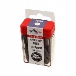 1 pcs : 74322 - HEX INCH POWER BIT 7/64 X 50MM