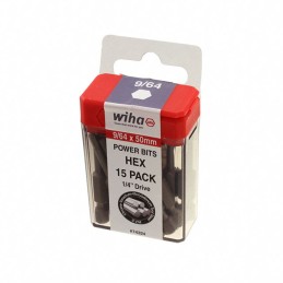 1 pcs : 74324 - HEX INCH POWER BIT 9/64 X 50MM