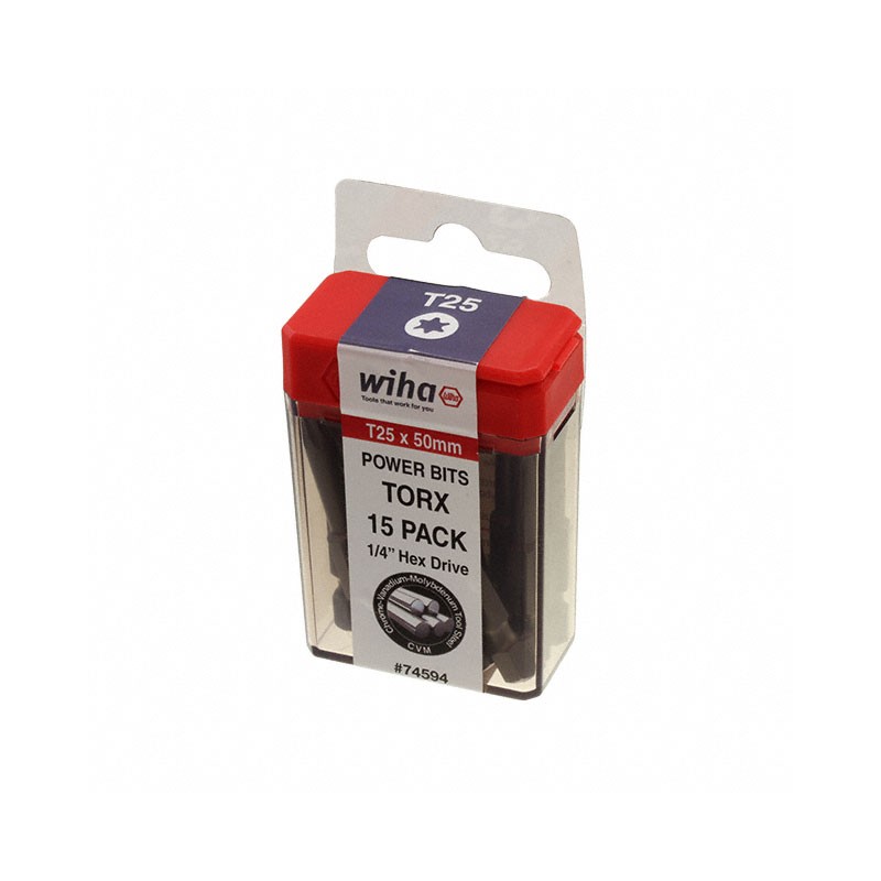 1 pcs : 74594 - TORX POWER BIT T25 X 50MM