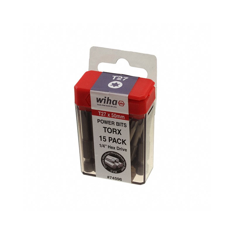 1 pcs : 74596 - TORX POWER BIT T27 X 50MM