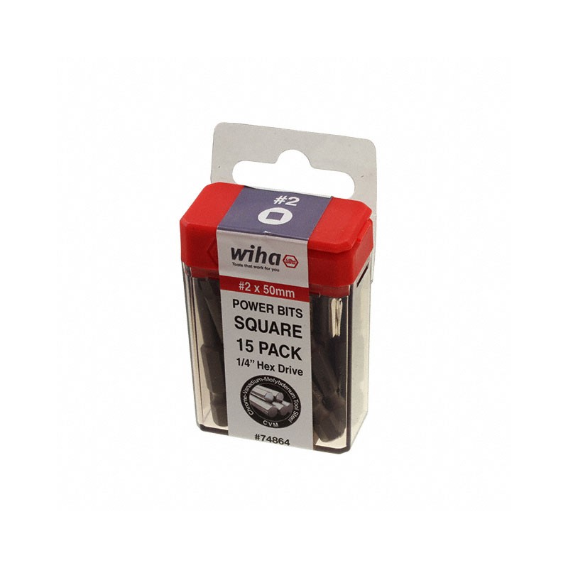 1 pcs : 74864 - SQUARE POWER BIT 2 X 50MM
