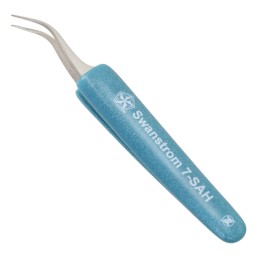 1 pcs : 7-SA-KH - STAINLESS STEEL TWEEZERS / FOAM