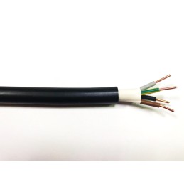 100 pcs - RS PRO 4 Core Power Cable, 2.5 mm², 100m, Black PVC Sheath, 32 A, 1 kV, 600 V