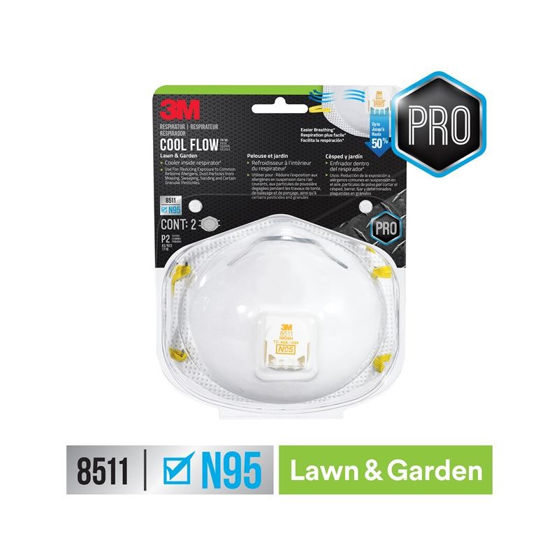1 pcs : 8511G2-DC-PS - 3M LAWN & GARDEN VALVED RESPIRAT