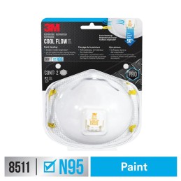 1 pcs : 8511PA1-2A-PS - 3M PAINT SANDING VALVED RESPIRAT