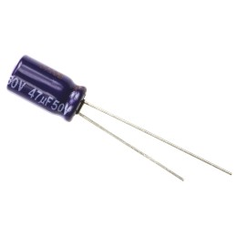 200 pcs - Panasonic 47μF Aluminium Electrolytic Capacitor 50V dc, Radial, Through Hole - ECA1HM470