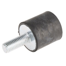 1 Bag of 4 - RS PRO M10 Anti Vibration Mount, Male to Female Bobbin with 27.28kg Compression Load