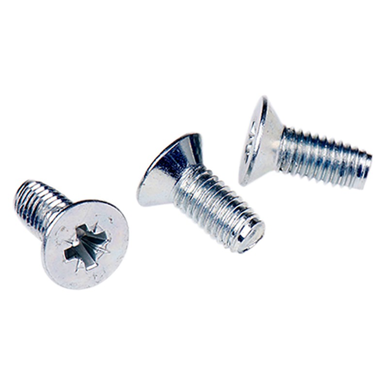 1 Bag of 100 - RS PRO Bright Zinc Plated, Clear Passivated Steel Countersunk Head Thread Forming Screw, M5 x 12mm Long